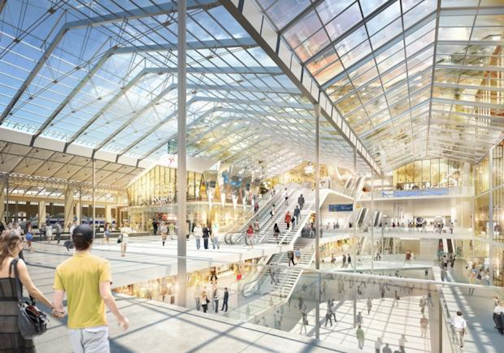 Intérieur dessin gare du Nord