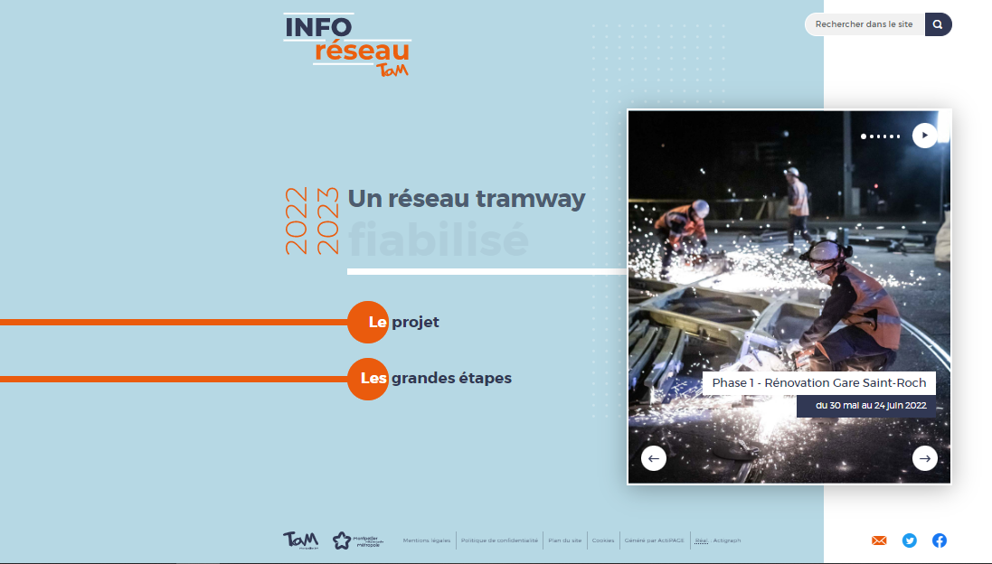 Infos Travaux - Réseau Tam