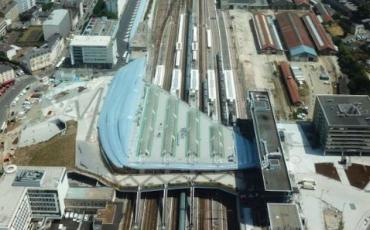 GARE DE RENNES VU DU CIEL