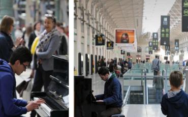 Piano dans la gare