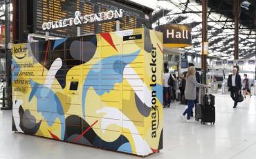 Amazon Lockers dans la gare