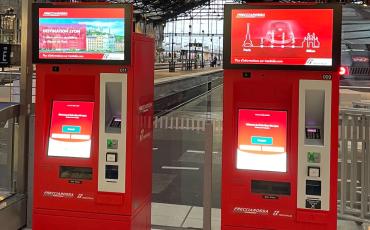Bornes d'achat de billets de trains TRENITALIA