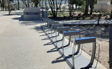 Vision des emplacements du parking vélos secondaire