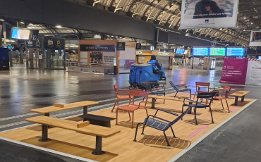 Espace assise quai transversal