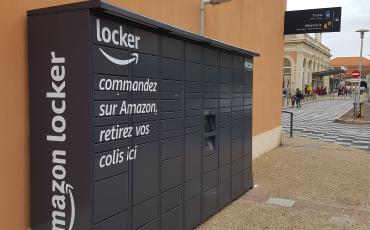 Berit est l'Amazon Hub Locker en gare de Narbonne Berit est l'Amazon Hub Locker en gare de Narbonne