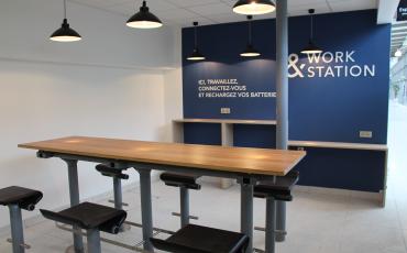 Le nouvel espace Work &amp; Station de la gare de Chelles-Gournay