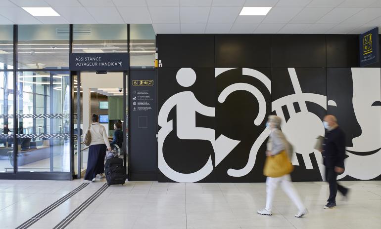 Espace d'accueil voyageur handicapé