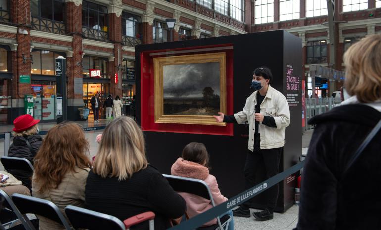 Exposition "Art en gare" en gare de Lilles Flandres
