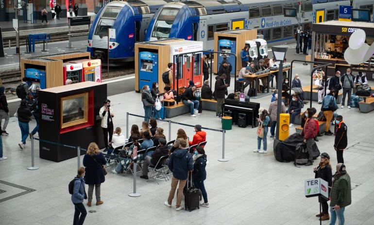 Exposition "Art en gare" en gare de Lilles Flandres
