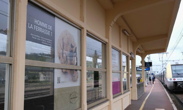 Exposition "Instant Curieux" en gare de Sens