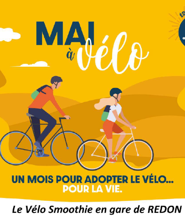 Affiche vélo smoothie redon