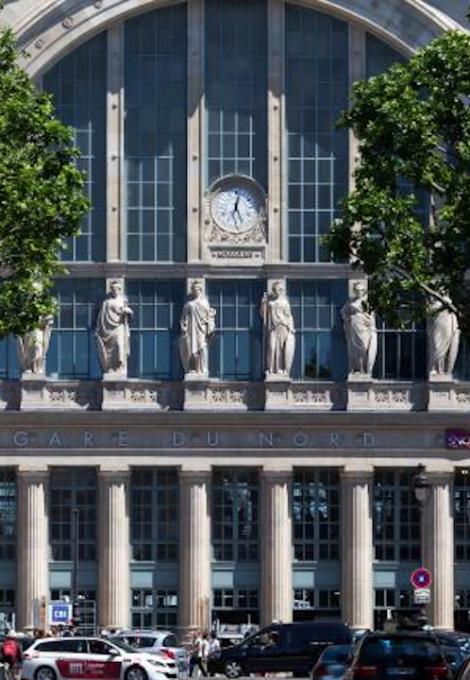 Gare de Paris-Nord depuis la rue
