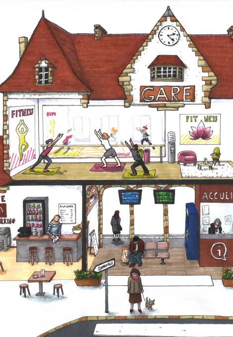 Illustration 1001 gares