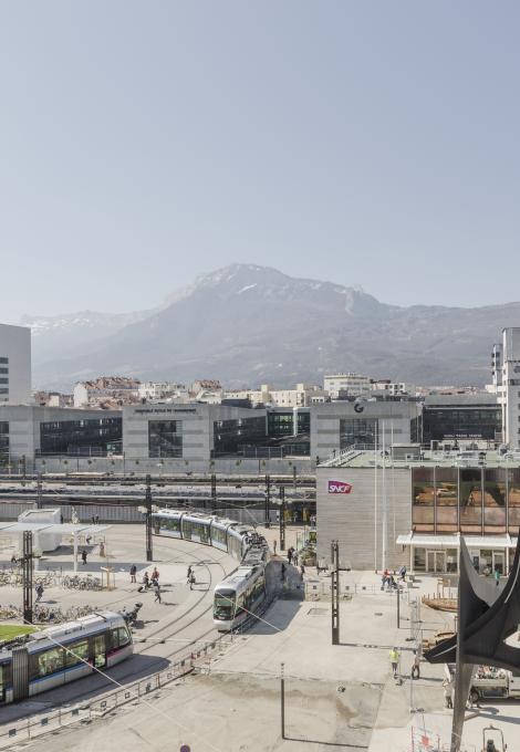 Visuel du pôle multimodal de la gare de Grenoble